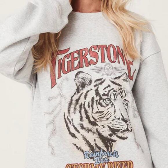 SPELL Tigerstone Stormy River Sweatshirt Grey Marle - Picture 2 of 10